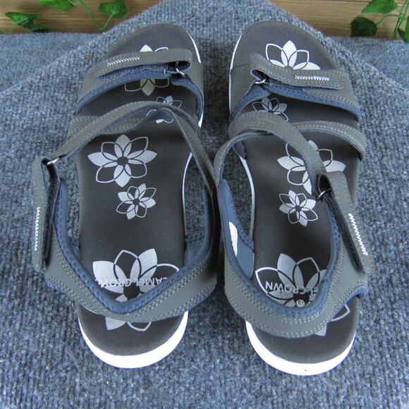 Camel Crown Women's Strappy Gray Synthetic Sz 9 Medium Gently Used 2025 - Picture 5 of 7